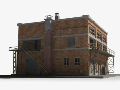 Factory xx5 Low-poly 3D model purchase