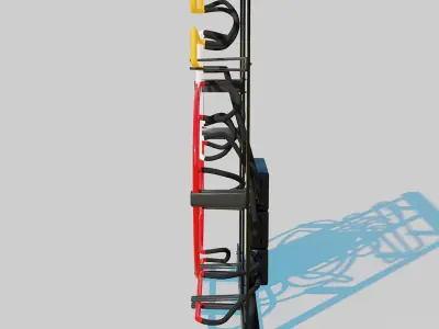 Neon Ramen Sign 3D model