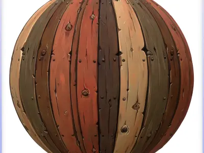 Stylized Wood Floor Seamless Texture Texture