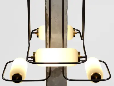 Restaurant Column Light 3D model