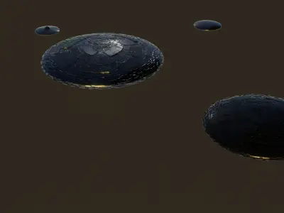 Kit ufo 3D models  Low-poly 3D model
