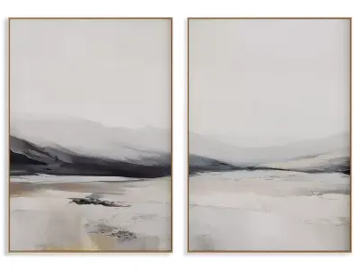 Abstract Painting Frame set 3D model 627