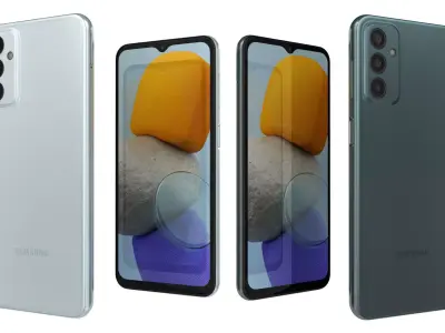 Samsung Galaxy M23 Deep Green And Light Blue 3D model