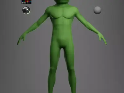 Pepe Frog Low-poly 3D model