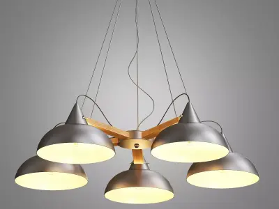 Coneca Pendant 3 White Loft Concept 3D model