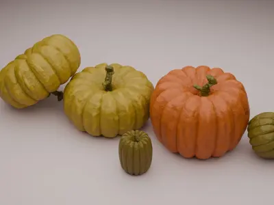 3D pumpkin game 3D model