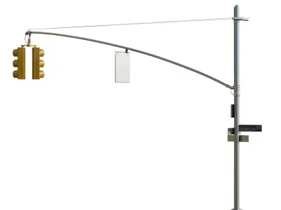 Traffic Light 06 Low-poly 3D model