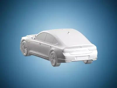 Genesis G80 Sedan Car 3D print model