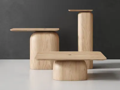 April Small Tables 3D model