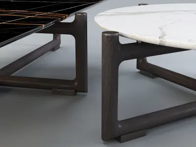 Mood by Flexform Icaro - Coffee Tables Set 02 3D model