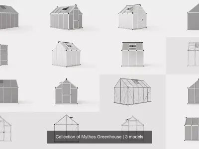 Collection of Mythos Greenhouse - 3 Models 3D Model Pack