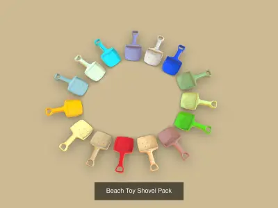 Beach Props and Clouds Collection Vol 1 3D Model Pack