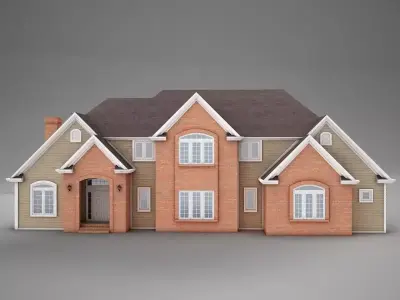 High def American Home 3D model