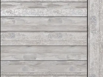 Decovita New Woodart Ivory 200x1200 Set 2 3D model