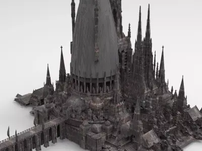 Desert Grand Hyborian Palace structure 3 3D model