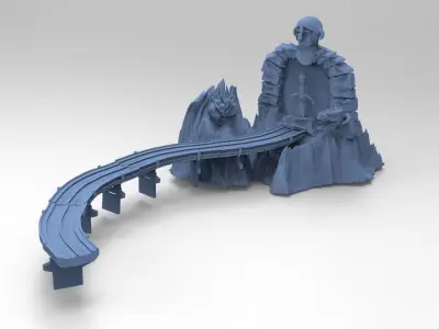 Quest for Power inspired Main temple 3D model