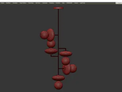 Arteriors Pimpri Chandelier Low-poly 3D model