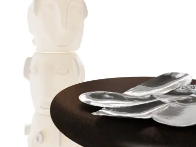 Cork Hydro Cloud Platter Tom Dixon Threebu totem light Slide set 3D model