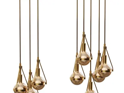 east ceiling Light with Dandelion 3D model