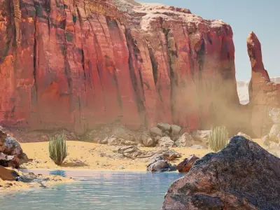 Unreal Desert  3D model