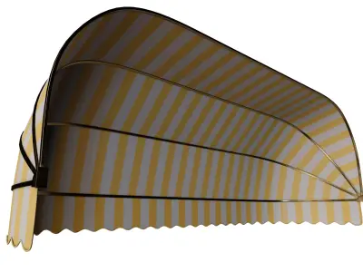 Classic Rounded Shop Awning 3D model