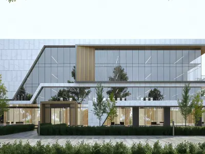Modern Office Building 3D model