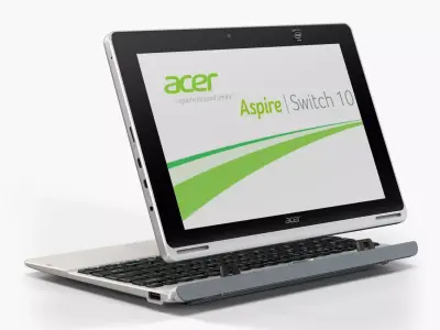 Acer Aspire Switch 10 convertible hybrid laptop Low-poly 3D model