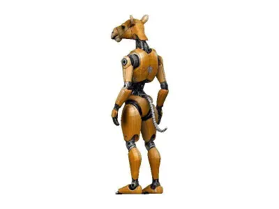 Camel Cyborg Low-poly 3D model