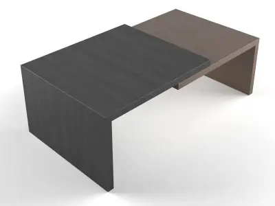 Universal Furniture - Welles Cocktail Table Low-poly 3D model
