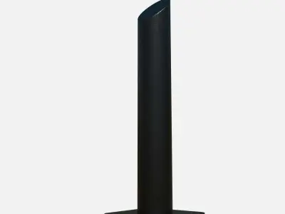 Metal road pole modern 100 cm 3D print model