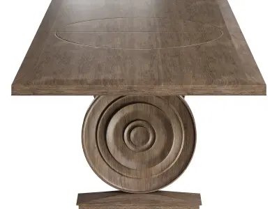 HEMINGWAY DINING TABLE by bakerfurniture 3D model