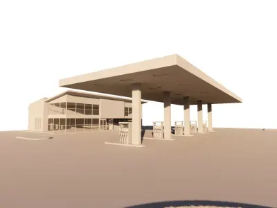 Gas Station4 3D model