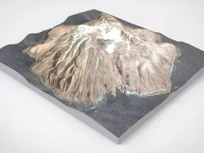 Island Chirinkotan Greater Kuril Islands 3D model