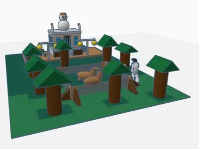 HappyCafeFun Low-poly 3D model