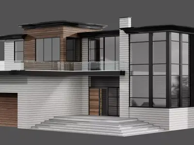 MODERN HOUSE NO18 A 3D model