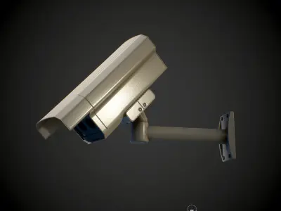 Security Camera PBR Low-poly 3D model