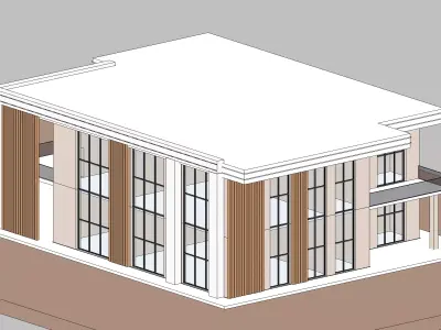 Simple Revit House v2 3D model
