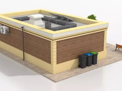 Bakery Low-poly 3D model