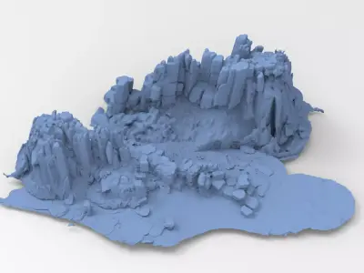 folklore rocks small 3D model