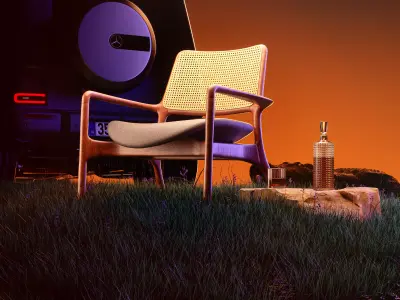 Furniture Chair Product Scene Octane Render 3D model  3D model