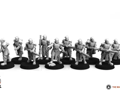 Fabricarii - Housecarl Musket Squad 3D print model