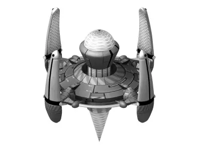 Space-air supply station 02 3D model
