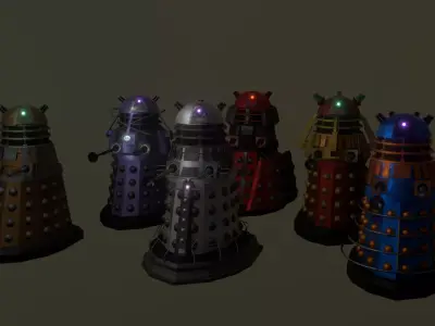 DOCTOR WHO - STEAMPUNK DALEK BUNDLE 1 by RogueFilmProductions 3D Model Pack