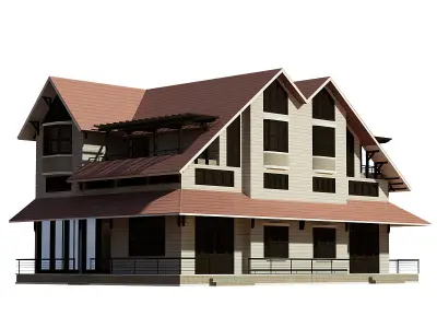 Semi Detached House 3D model