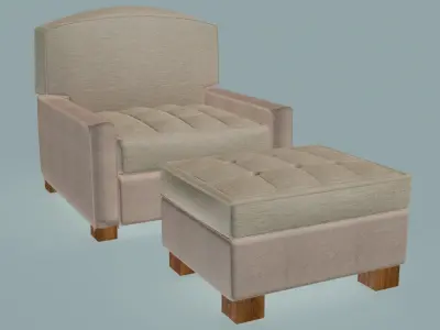 Chelsea Club Lounge Chair 3D model