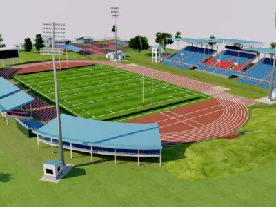 Apia Park Stadium - Samoa 3D model