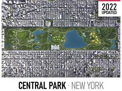 New York - Central Park Low-poly 3D model