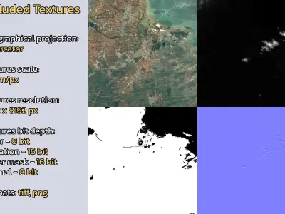 Xinpu China City Landscape 3D Model 3D model