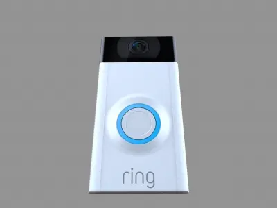 Door Bell and Camera Low-poly 3D model