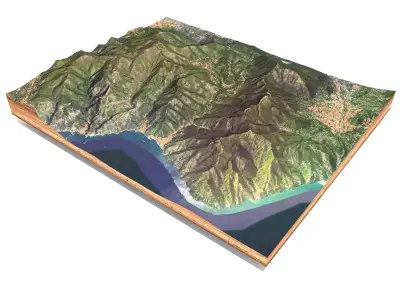 Italy mountain landscape 3D model